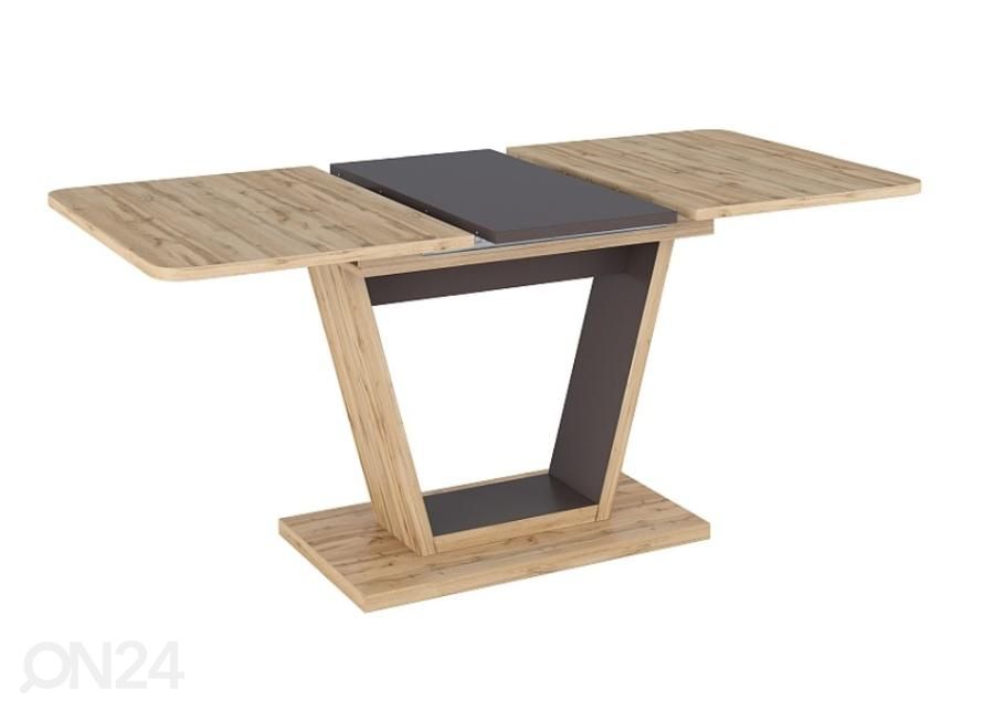 Pikendatav söögilaud 120-160x80 cm suurendatud