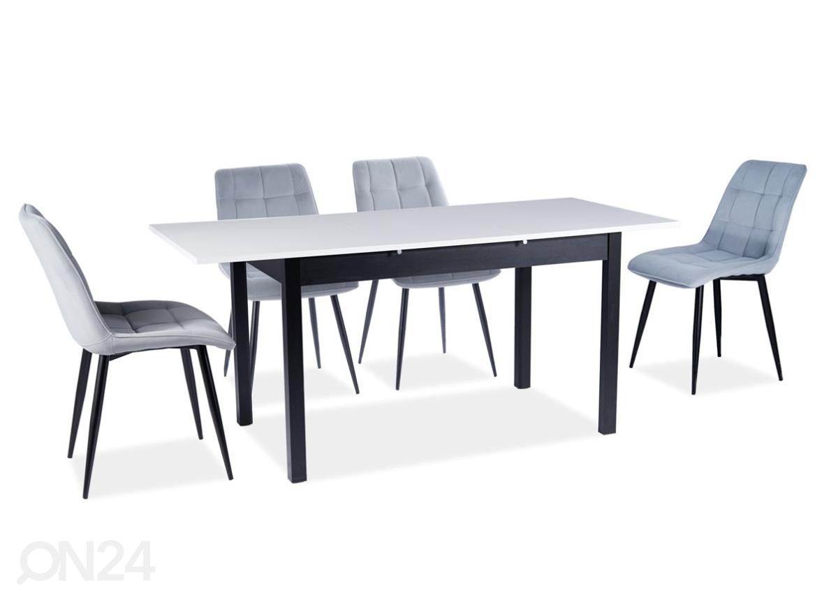 Pikendatav söögilaud 125-170x75 cm suurendatud
