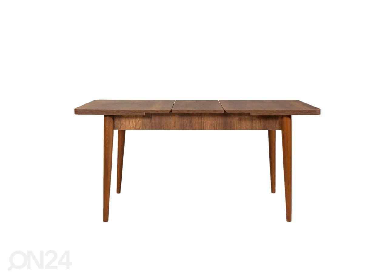 Pikendatav söögilaud 130/165x80 cm suurendatud