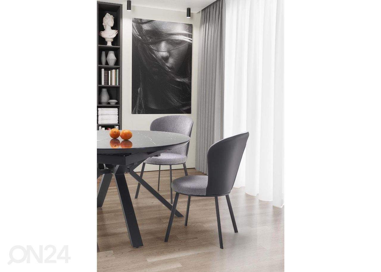 Pikendatav söögilaud 130/180x130 cm suurendatud
