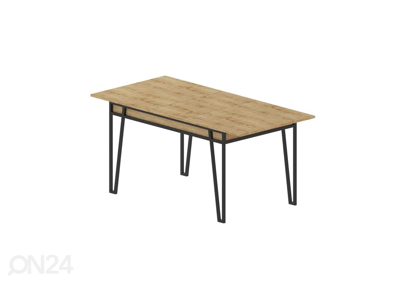 Pikendatav söögilaud 132/170x80 cm suurendatud