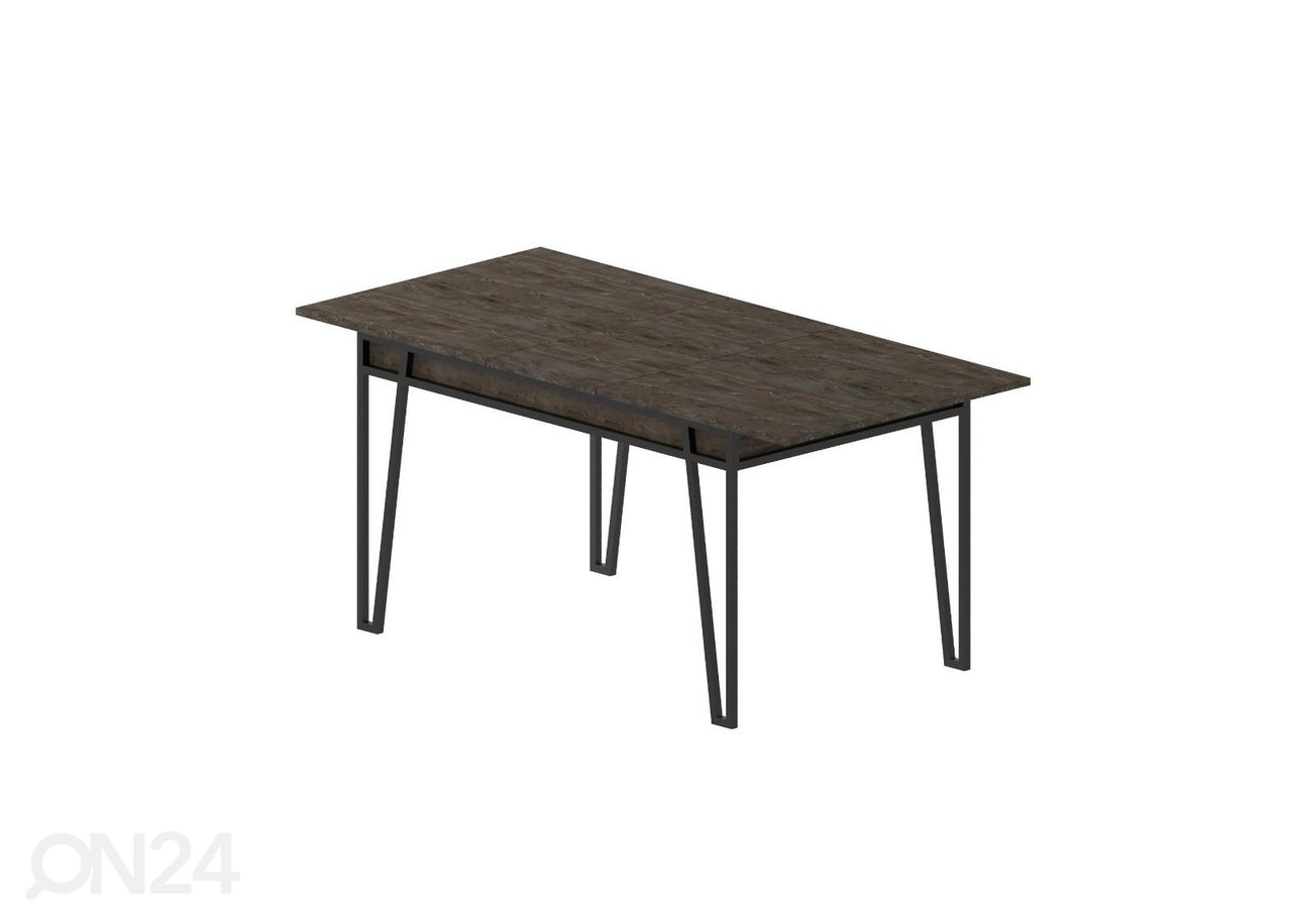 Pikendatav söögilaud 132/170x80 cm suurendatud