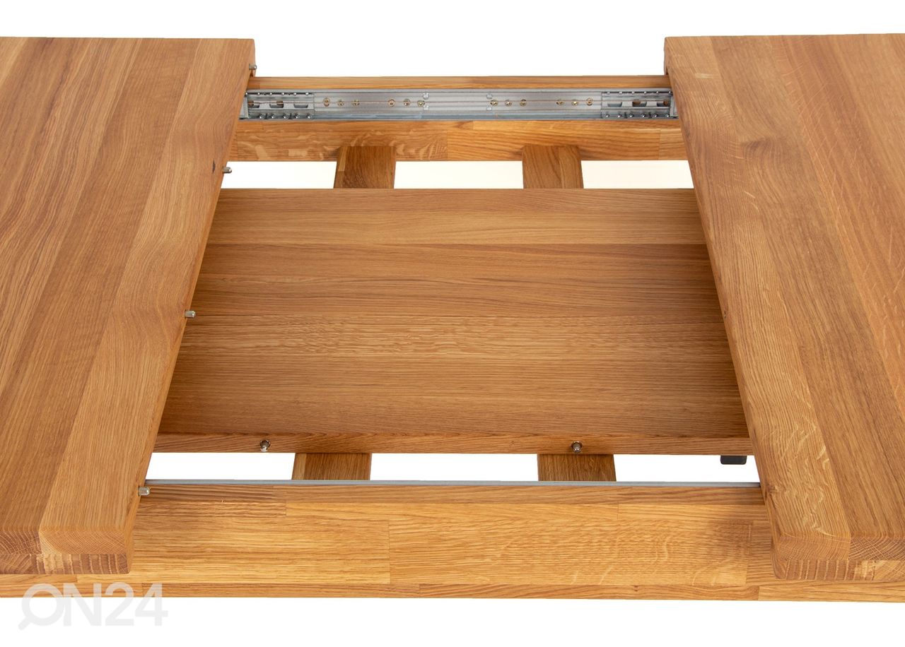 Pikendatav söögilaud 140/180x80 cm suurendatud