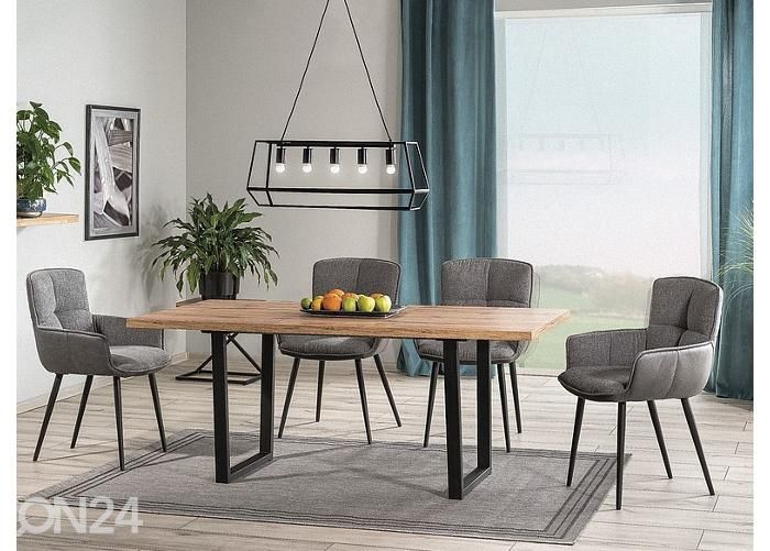 Pikendatav söögilaud 140-180x85 cm suurendatud