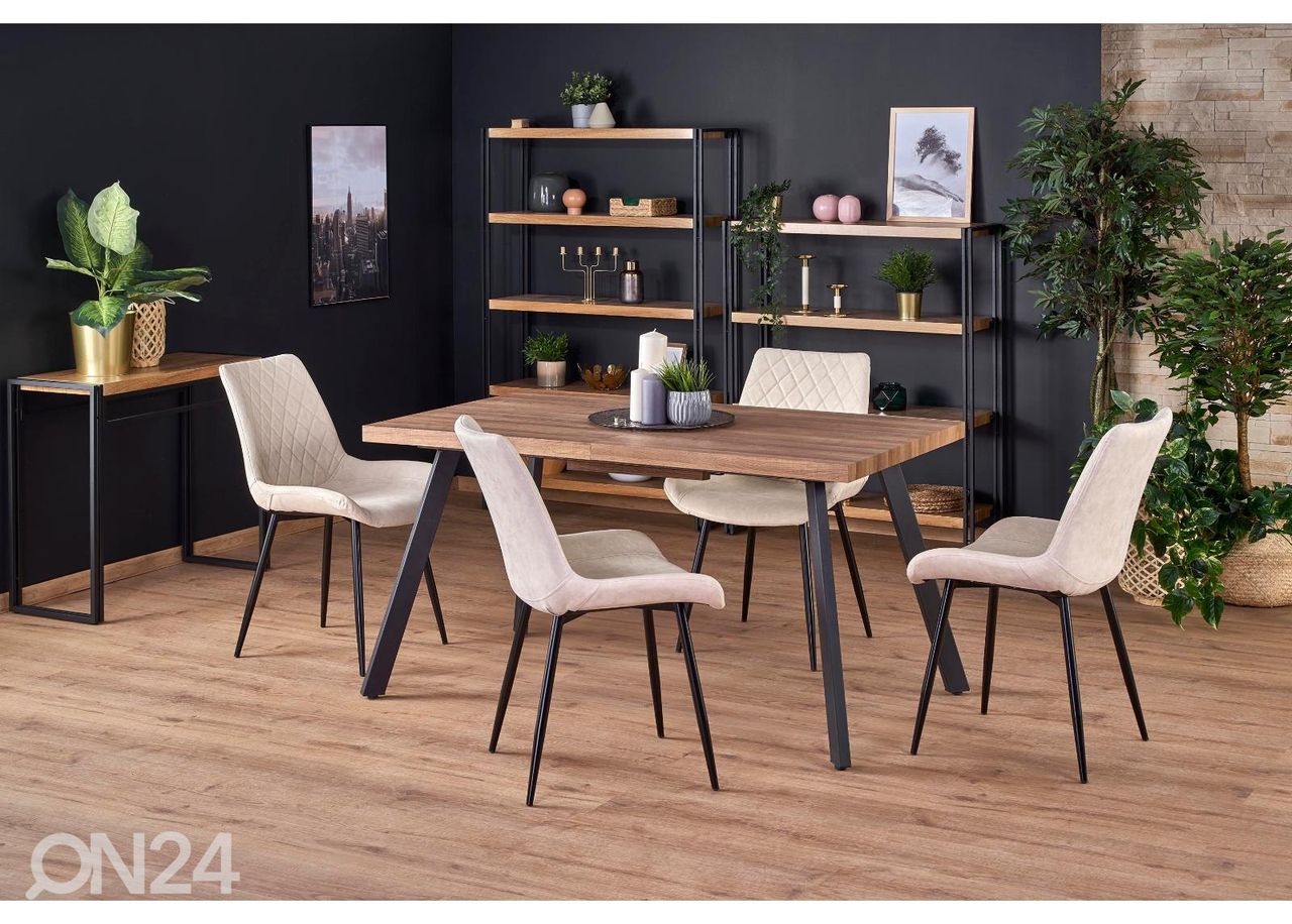 Pikendatav söögilaud 140/180x85 cm suurendatud