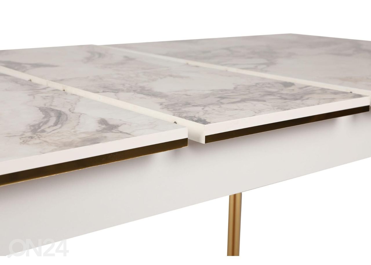 Pikendatav söögilaud 146/181x90 cm suurendatud