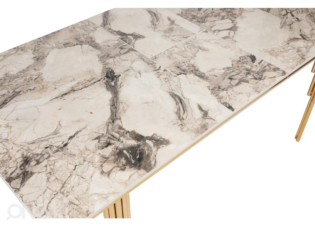 Pikendatav söögilaud 146/181x90 cm suurendatud