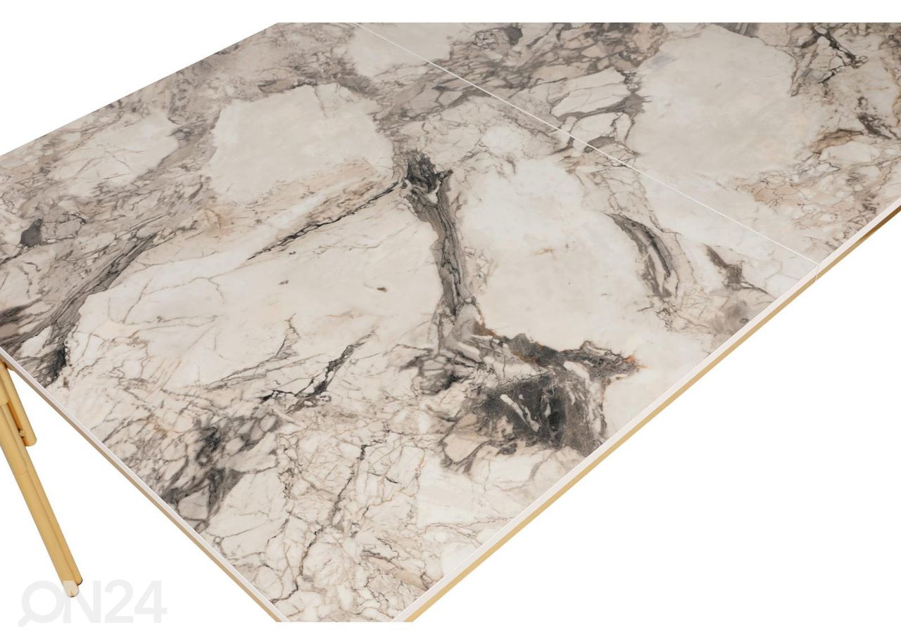 Pikendatav söögilaud 146/181x90 cm suurendatud