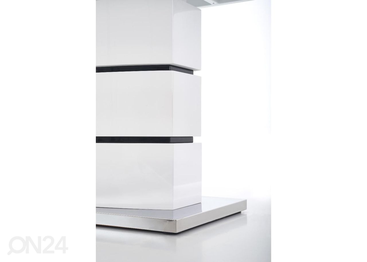 Pikendatav söögilaud 160/200x90 cm suurendatud