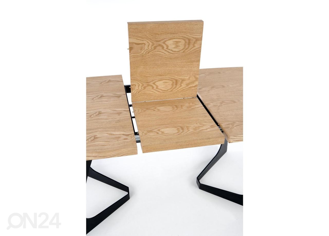 Pikendatav söögilaud 160/200x90 cm suurendatud