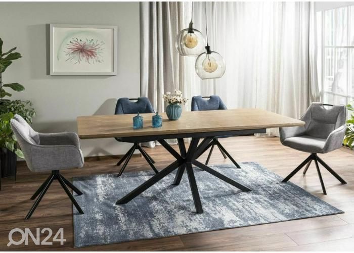 Pikendatav söögilaud 160/200x90 cm suurendatud
