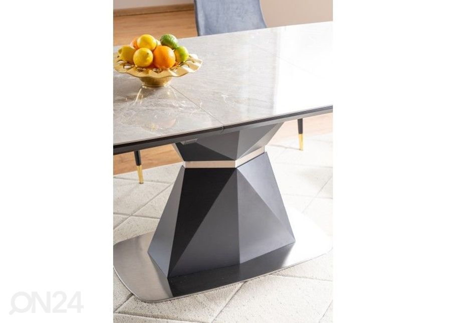 Pikendatav söögilaud 160-210x90 cm suurendatud