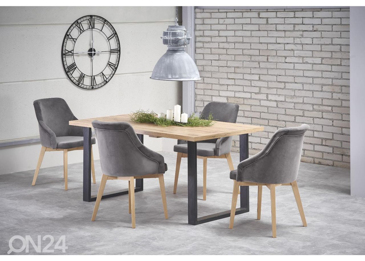Pikendatav söögilaud 160/210x90 cm suurendatud