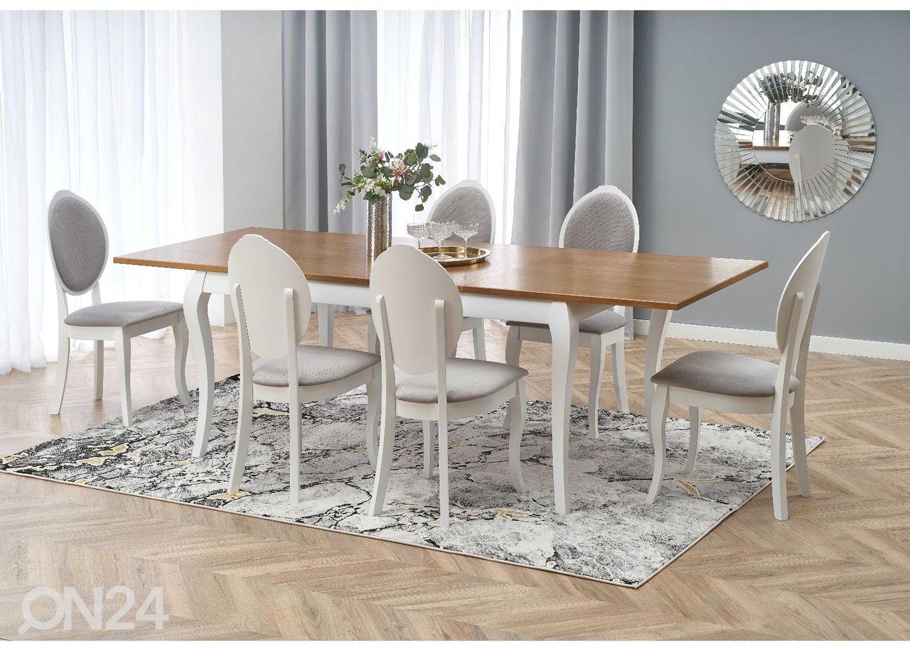 Pikendatav söögilaud 160/240x90 cm suurendatud