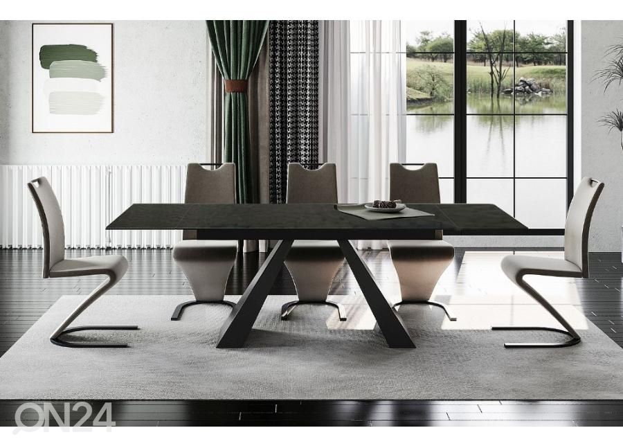 Pikendatav söögilaud 160-240x90 cm suurendatud