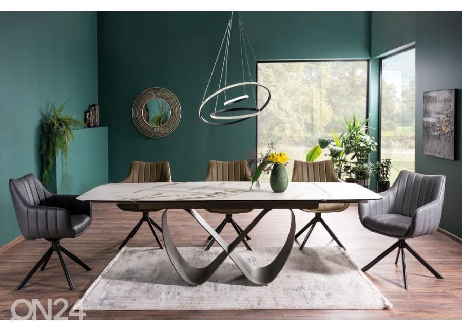 Pikendatav söögilaud 160-240x95 cm suurendatud