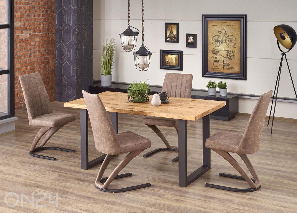 Pikendatav söögilaud 160/250x90 cm suurendatud