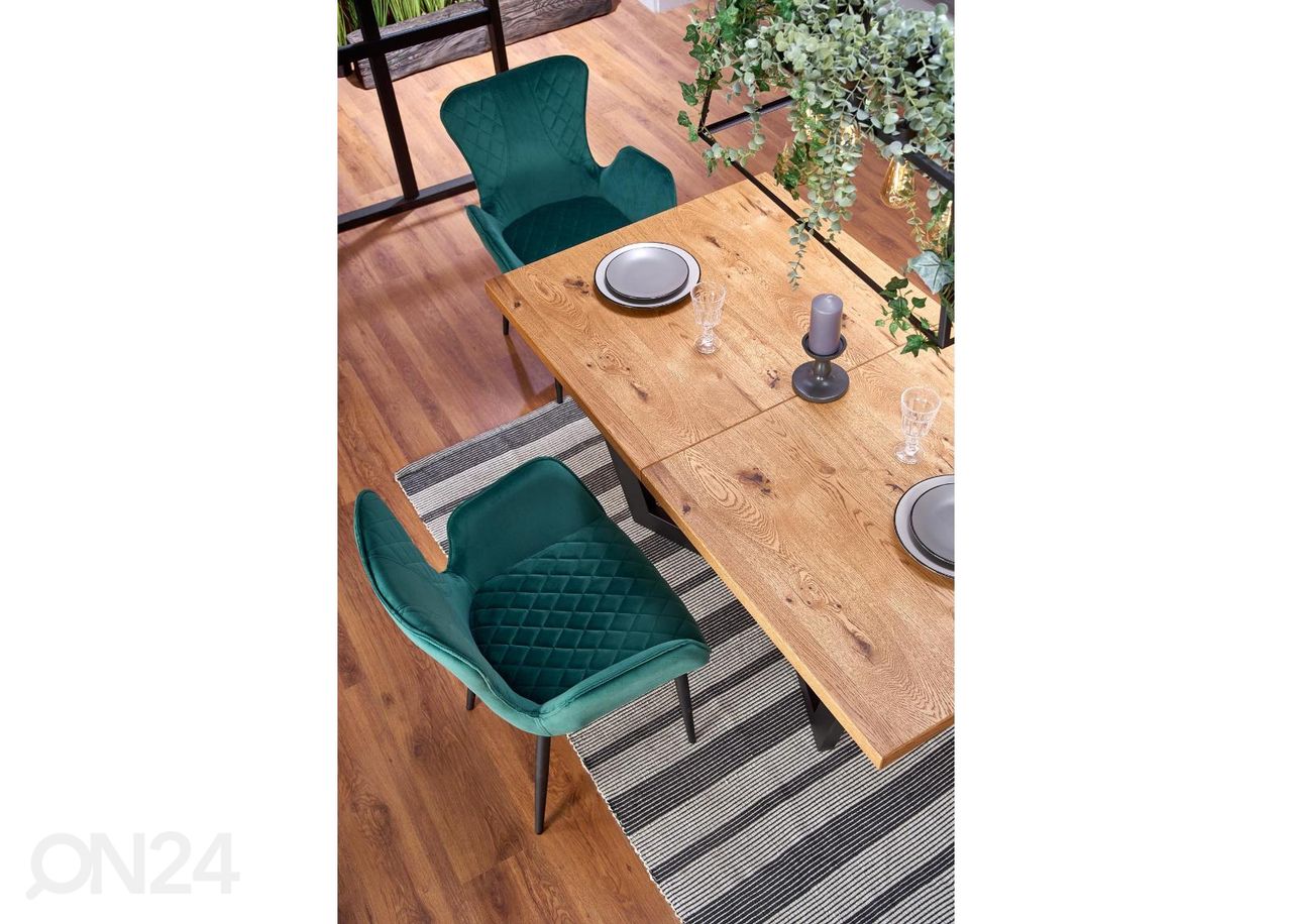Pikendatav söögilaud 160/250x90 cm suurendatud