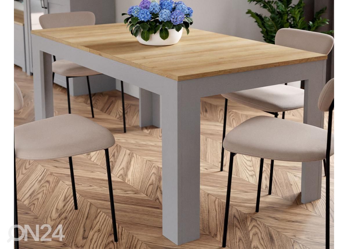 Pikendatav söögilaud 160/270x90 cm suurendatud