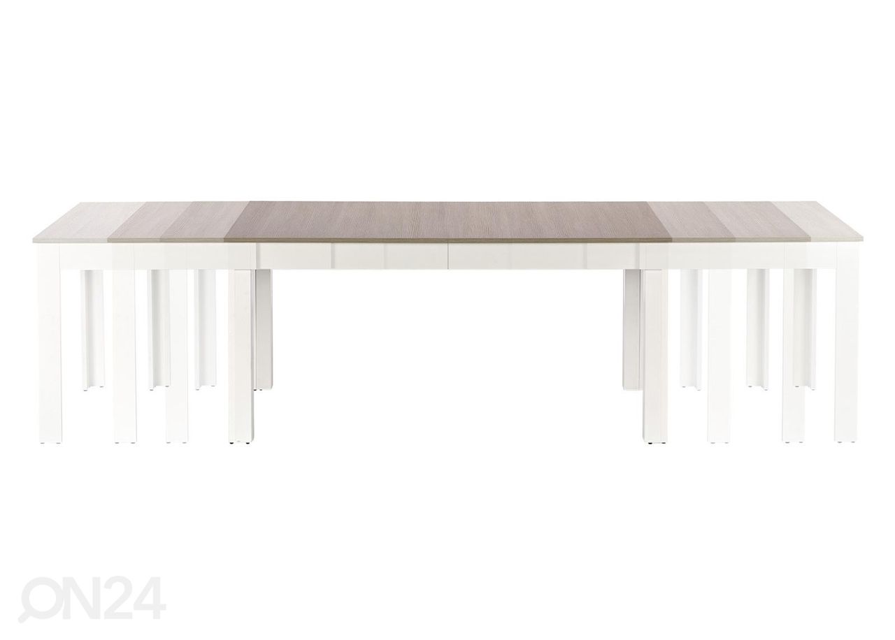 Pikendatav söögilaud 160/300x90 cm suurendatud