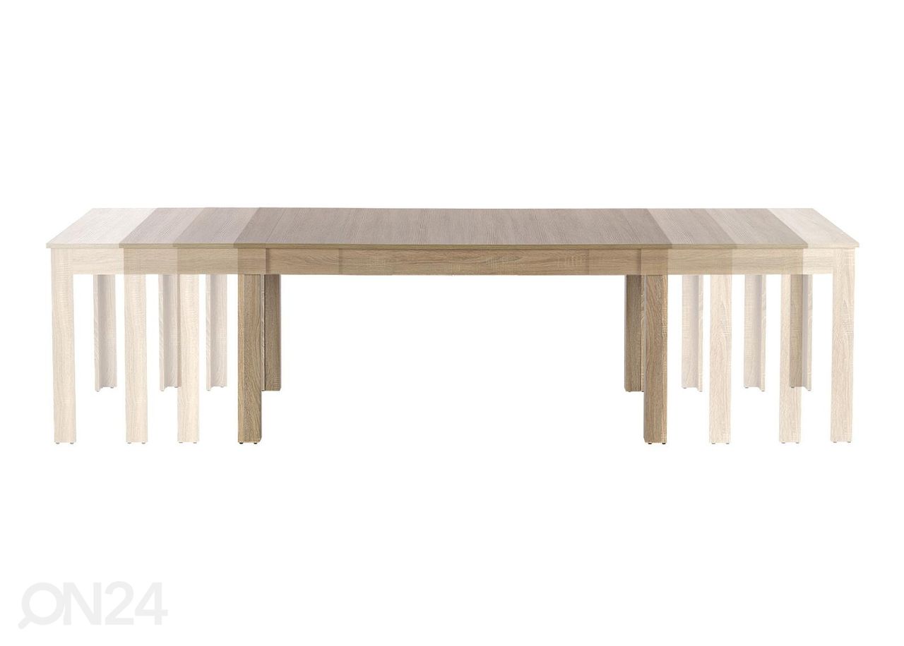 Pikendatav söögilaud 160/300x90 cm suurendatud