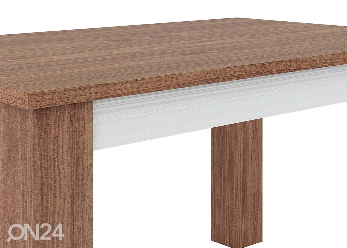 Pikendatav söögilaud 77x101/141/181cm suurendatud