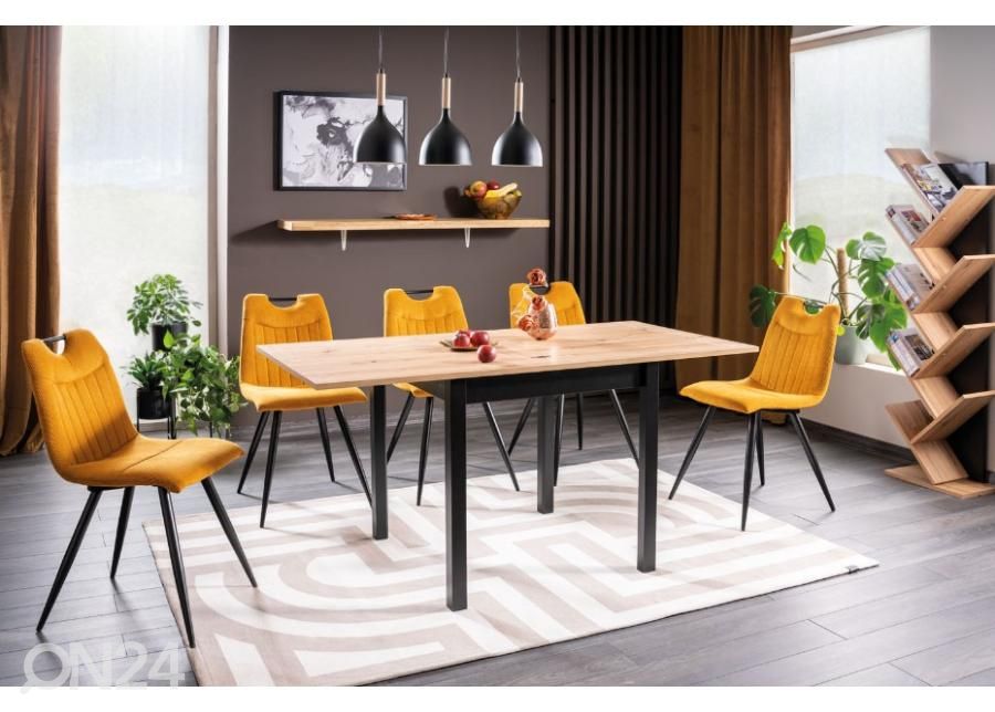 Pikendatav söögilaud 80-160x80 cm suurendatud