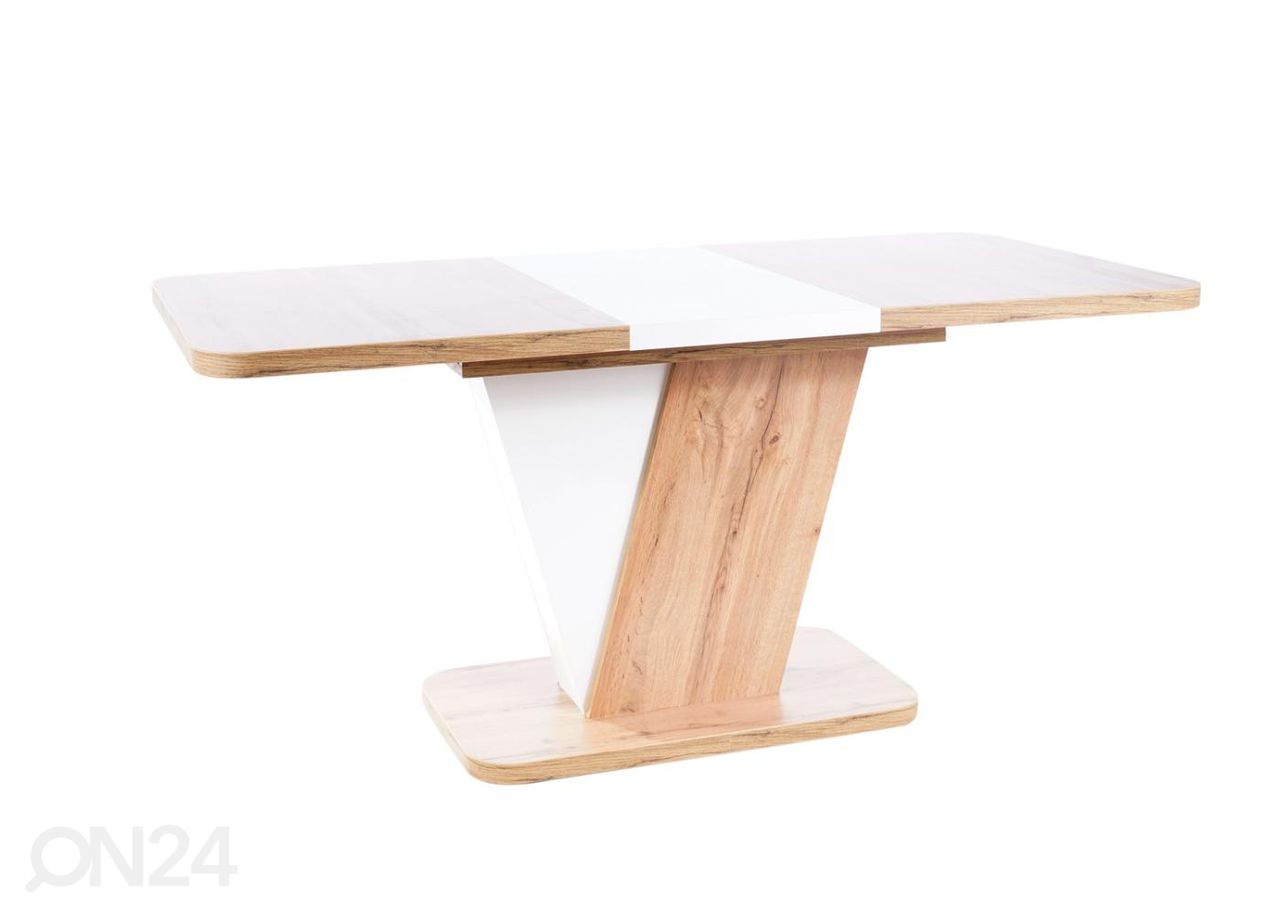 Pikendatav söögilaud 80x120-160 cm suurendatud