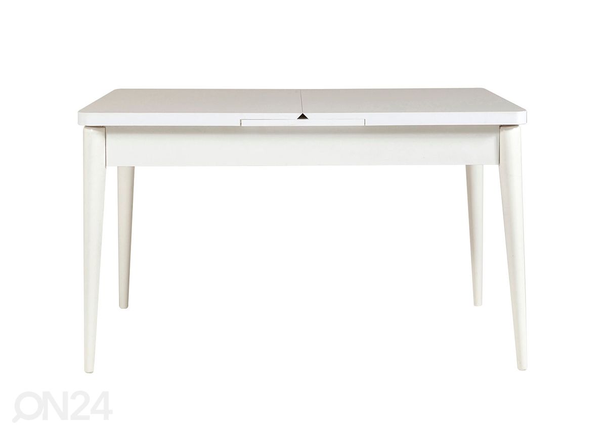 Pikendatav söögilaud 80x130-165 cm + 2 tooli+2 pinki suurendatud