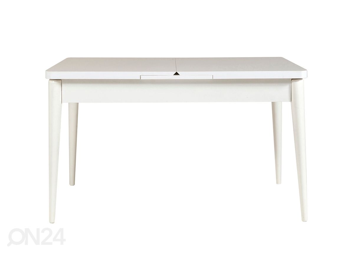 Pikendatav söögilaud 80x130-165 cm + 2 tooli+2 pinki suurendatud