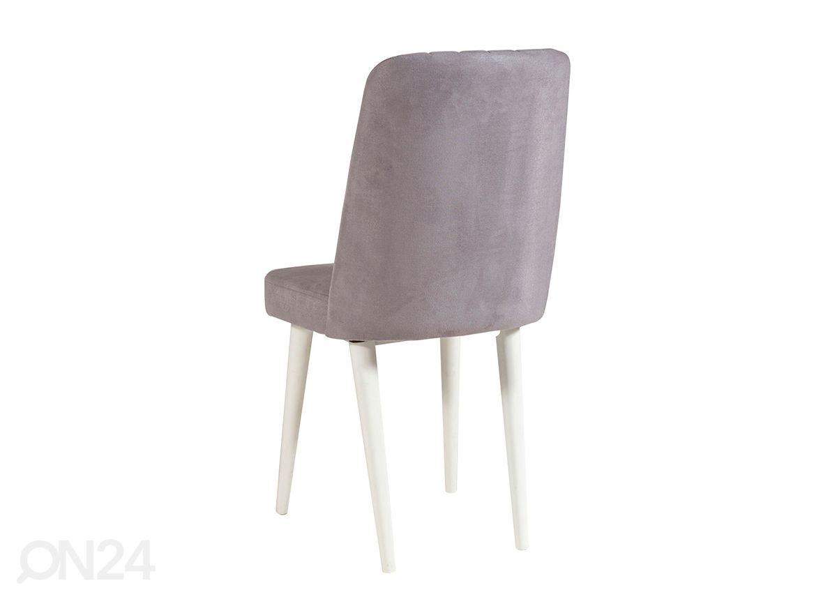 Pikendatav söögilaud 80x130-165 cm + 2 tooli+2 pinki suurendatud