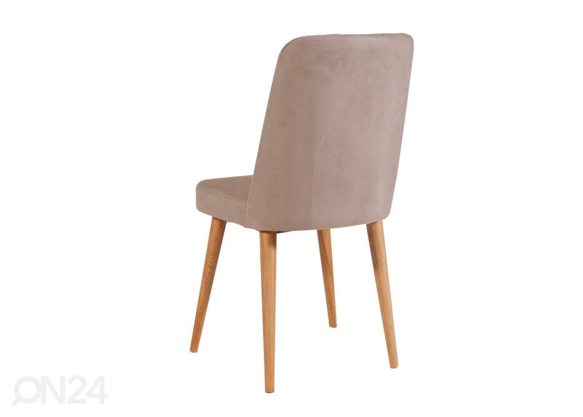 Pikendatav söögilaud 80x130-165 cm + 2 tooli+2 pinki suurendatud