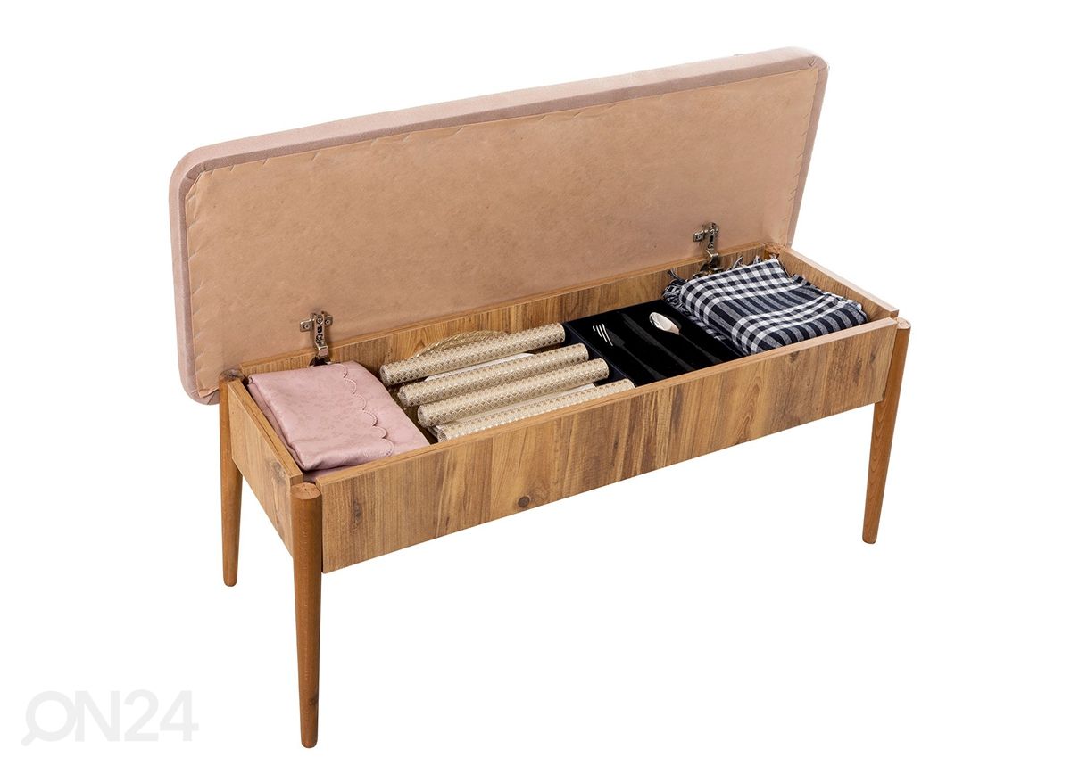 Pikendatav söögilaud 80x130-165 cm + 2 tooli+2 pinki suurendatud