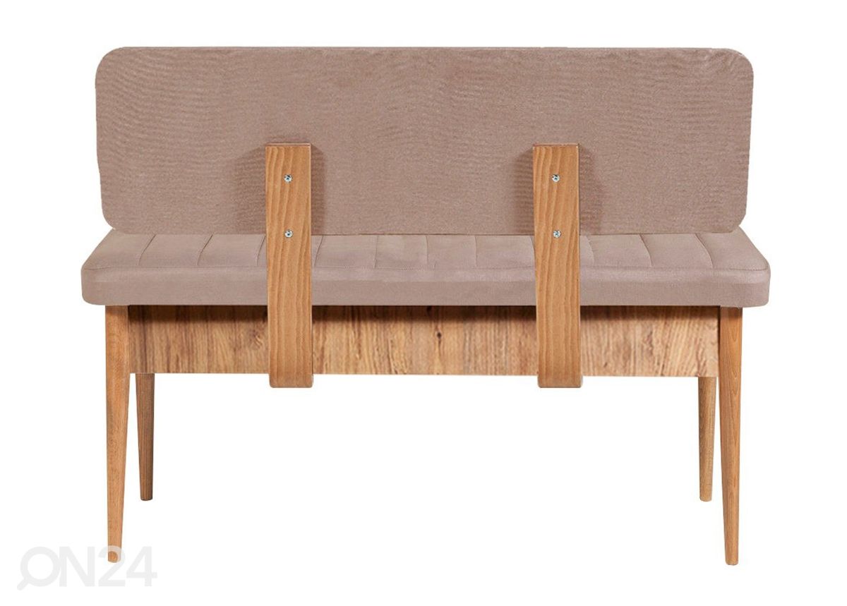 Pikendatav söögilaud 80x130-165 cm + 2 tooli+2 pinki suurendatud