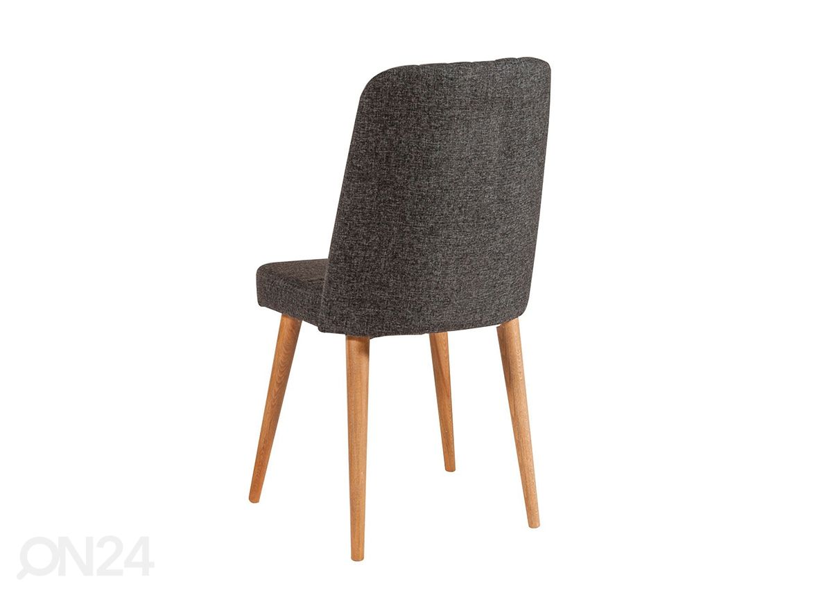 Pikendatav söögilaud 80x130-165 cm + 2 tooli+2 pinki suurendatud