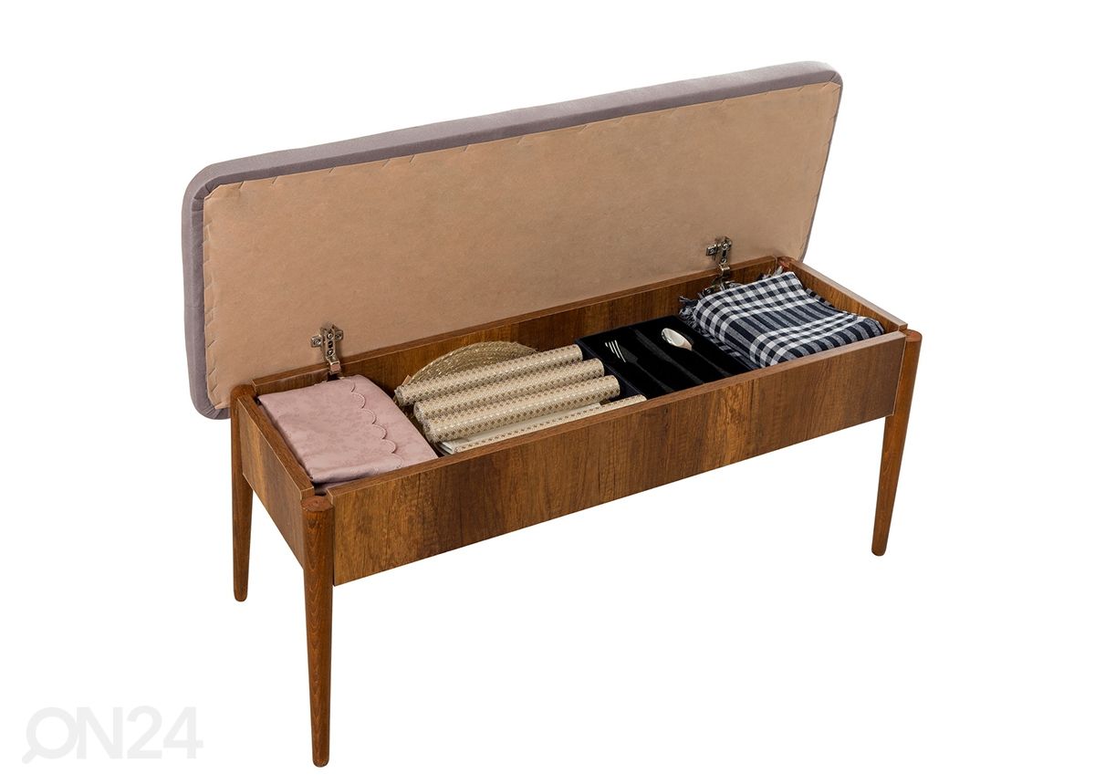 Pikendatav söögilaud 80x130-165 cm + 2 tooli+2 pinki suurendatud