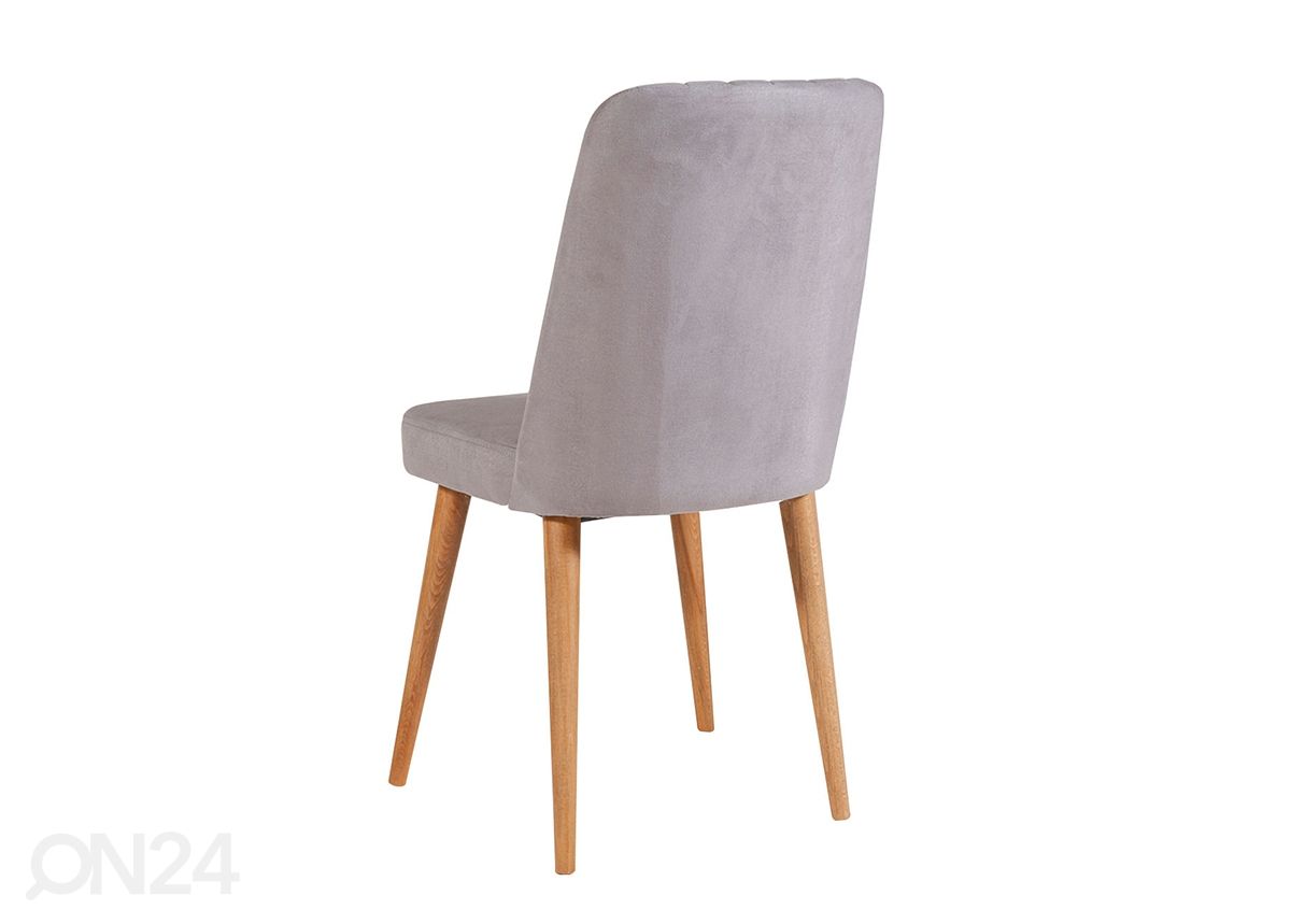 Pikendatav söögilaud 80x130-165 cm + 2 tooli+pink suurendatud
