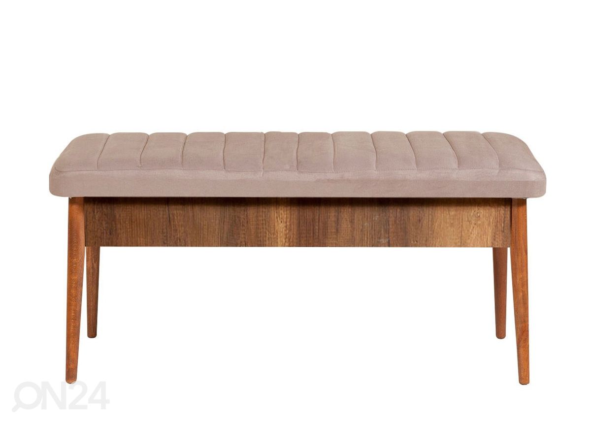 Pikendatav söögilaud 80x130-165 cm + 2 tooli+pink suurendatud