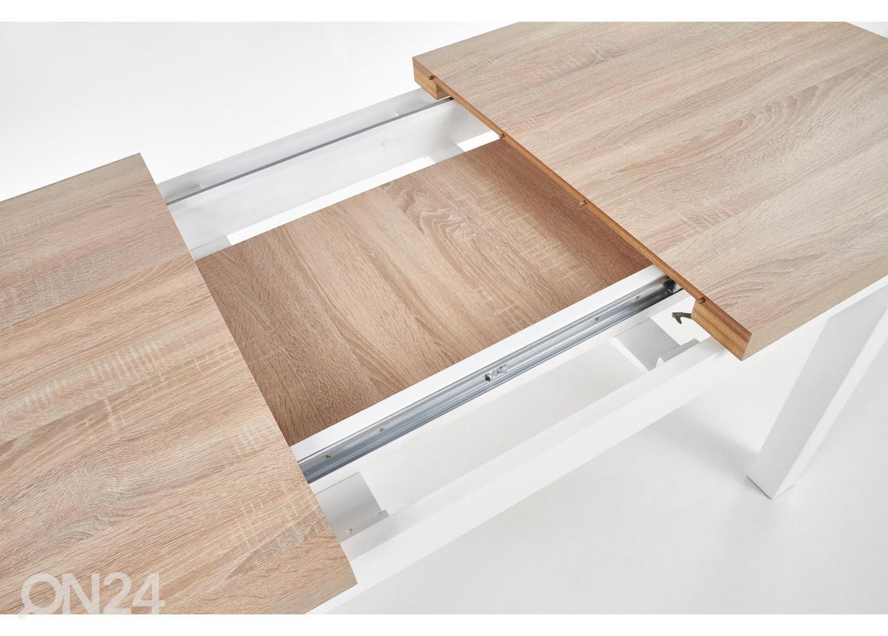 Pikendatav söögilaud 80x140-220 cm suurendatud