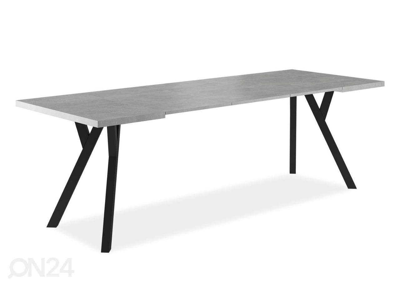 Pikendatav söögilaud 90-240x90 cm suurendatud