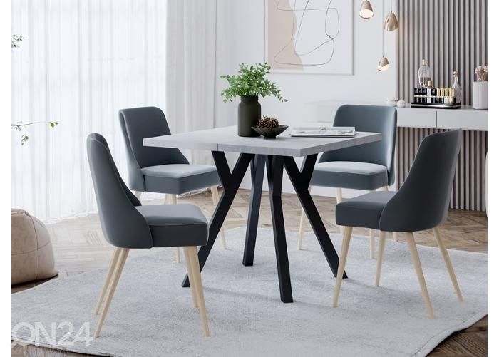 Pikendatav söögilaud 90-240x90 cm suurendatud