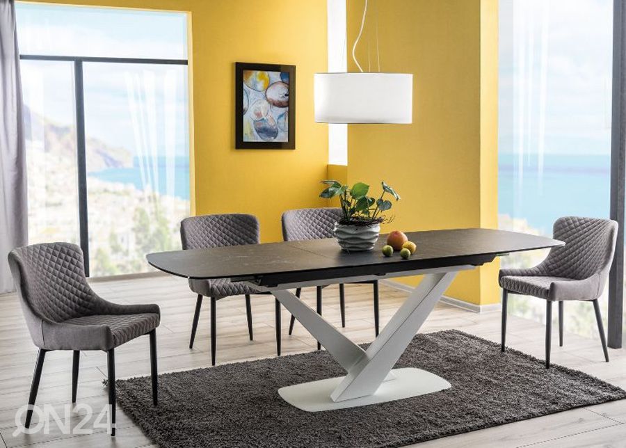 Pikendatav söögilaud 90x160-220 cm suurendatud