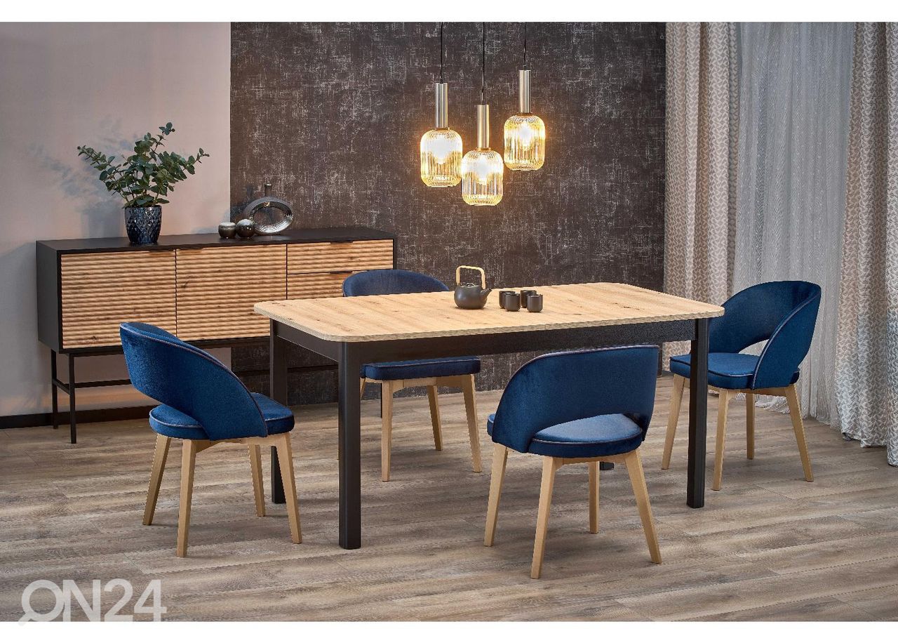 Pikendatav söögilaud 90x160/228 cm suurendatud