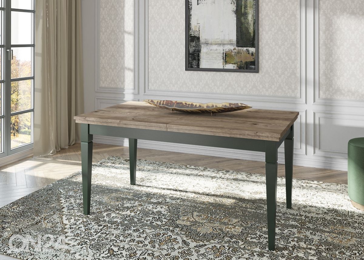 Pikendatav söögilaud 90x160-240 cm suurendatud