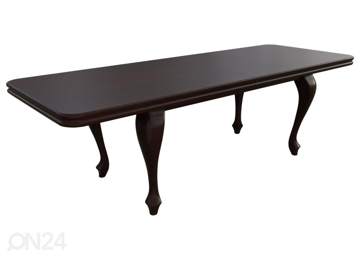 Pikendatav söögilaud 90x170-250 cm + 6 tooli suurendatud