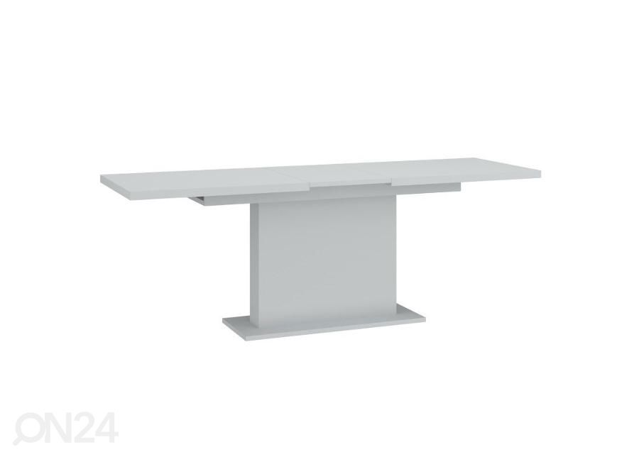 Pikendatav söögilaud Alverno 160-200x90 cm, helehall suurendatud