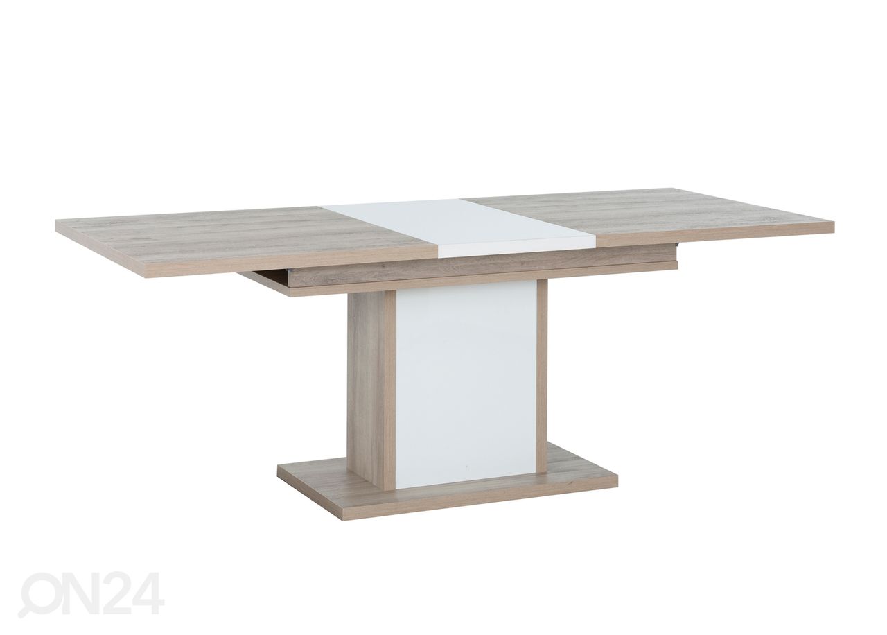 Pikendatav söögilaud Aston 160-208x90 cm suurendatud
