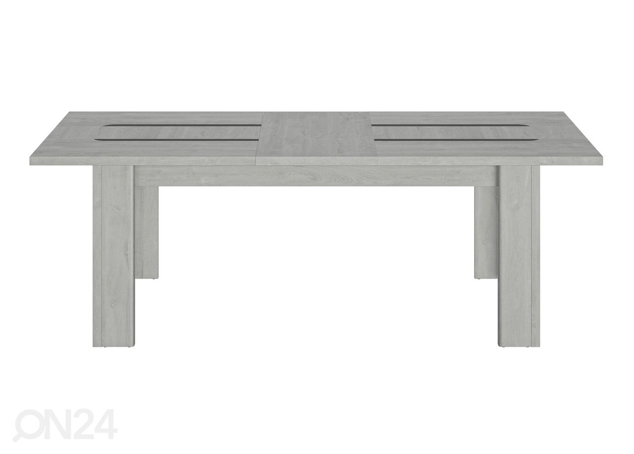 Pikendatav söögilaud Atalante 180-228x90 cm suurendatud