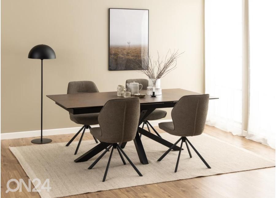 Pikendatav söögilaud Beira 100x200/240 cm suurendatud