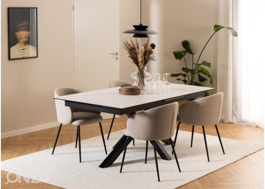 Pikendatav söögilaud Beira 100x200/240 cm suurendatud